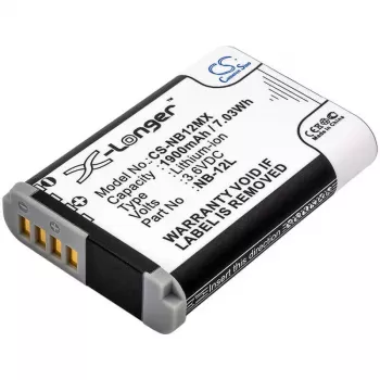 Cameron Sino NB-12L / NB12L batteria sostitutiva per Canon PowerShot G1 X Mark II, N100, VIXIA mini X