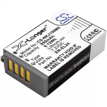 Cameron Sino CS-NKJ150MX batteria sostitutiva per Nikon EN-EL24 (850mAh, 7,2V, Li-Ion)