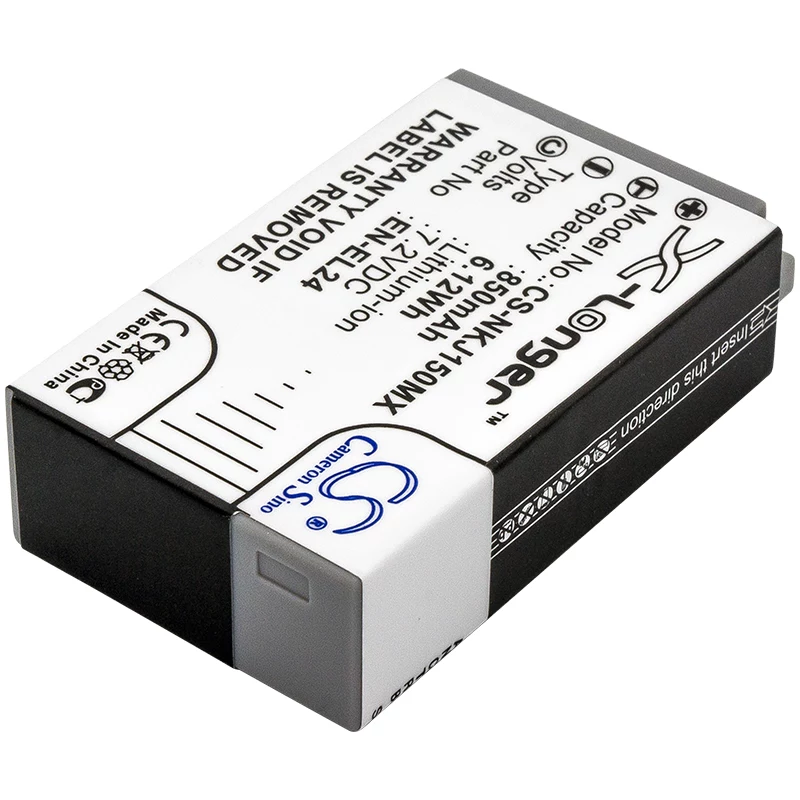 Cameron Sino CS-NKJ150MX batteria sostitutiva per Nikon EN-EL24 (850mAh, 7,2V, Li-Ion)