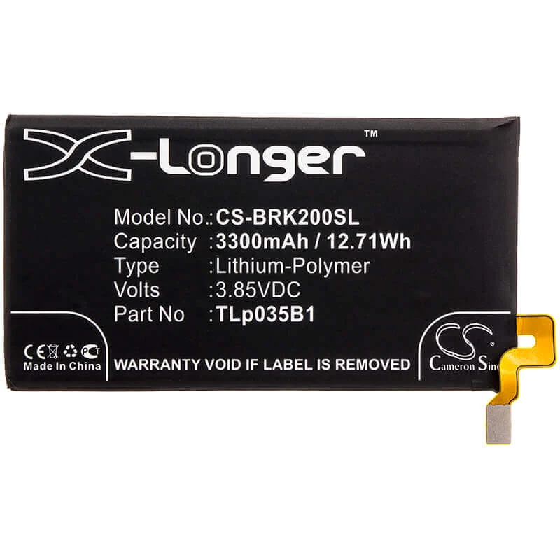 Batteria ricaricabile Cameron Sino tipo TLP035B1 per Blackberry Key2 BBF100 / CS-BRK200SL
