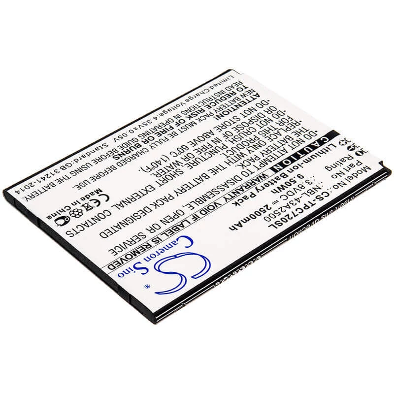 Batteria ricaricabile CAMERON SINO tipo TP-Link Neffos NBL-43A2500 per C7s TP7051A TP7051C / CS-TPC720SL