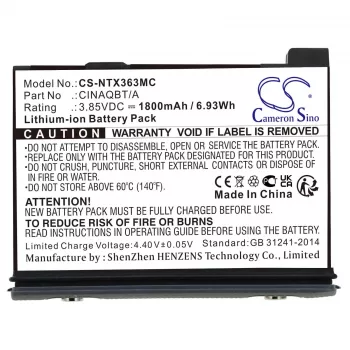 CAMERON SINO batteria ricaricabile tipo CINAQBT/A per Insta360 X3 / One X3 - CS-NTX363MC