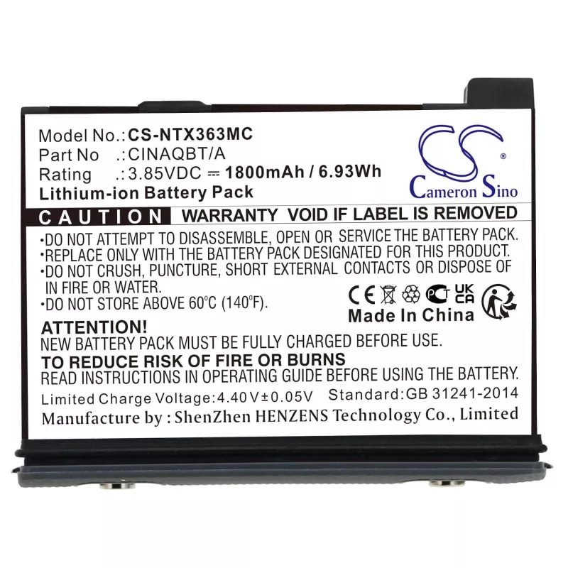 CAMERON SINO batteria ricaricabile tipo CINAQBT/A per Insta360 X3 / One X3 - CS-NTX363MC