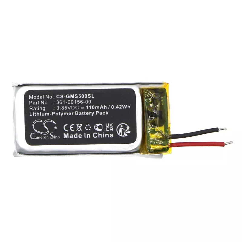 Cameron Sino batteria ricaricabile tipo 361-00156-00 per Garmin Vivosmart 5 / CS-GMS500SL