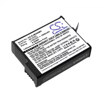 Cameron Sino batteria ricaricabile tipo BCX202 per DJI Osmo Action 3 / Osmo Action 4 (CS-DJM300MC)