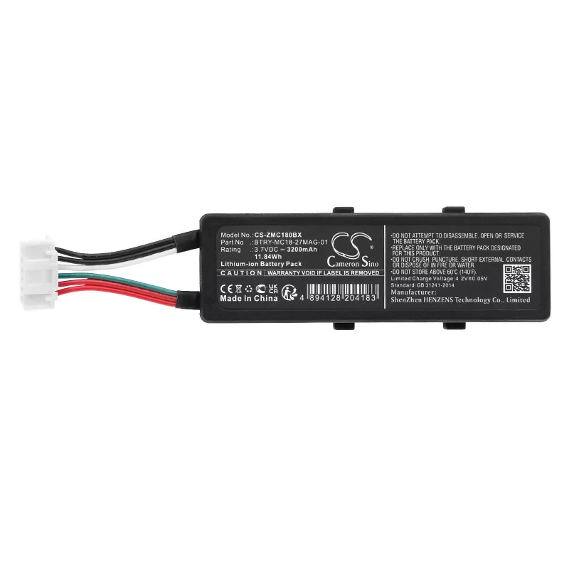 Cameron Sino batteria ricaricabile tipo BTRY-MC18-27MAG-01 per Zebra MC18 MC18N0 / CS-ZMC180BX