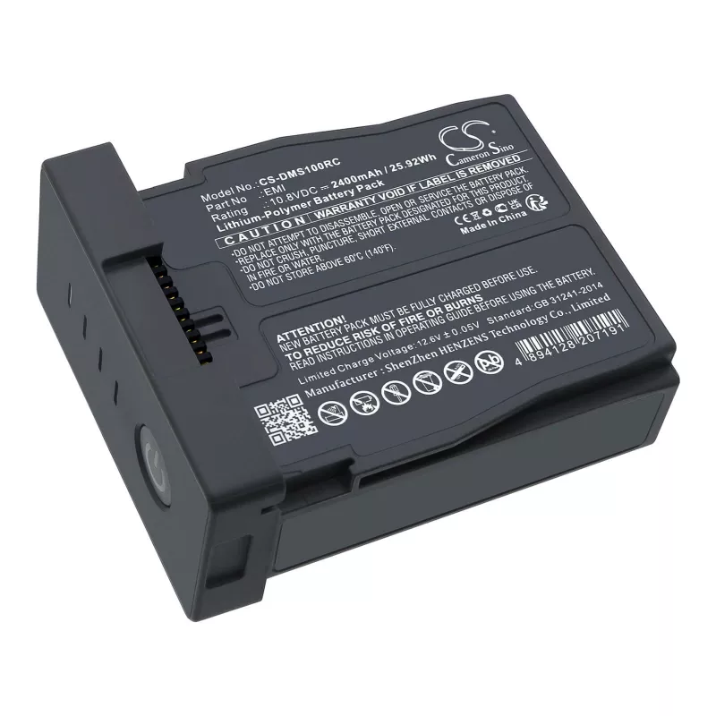 CAMERON SINO batteria ricaricabile per DJI RoboMaster S1, 2400mAh, 10,8V, Li-Ion, nero