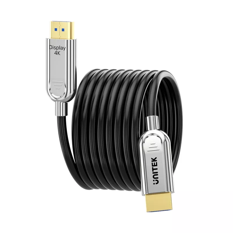 UNITEK cavo ottico attivo HDMI 2.0 (AOC) 4K 60Hz 50m nero