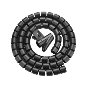 UNITEK organizzatore cavi a spirale, 5m, 22mm di diametro, nero