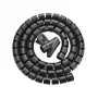 UNITEK organizzatore cavi a spirale, 5m, 22mm di diametro, nero