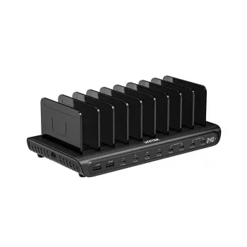 UNITEK Stazione di ricarica 10 porte USB-C e USB-A 240W