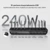 UNITEK Stazione di ricarica 10 porte USB-C e USB-A 240W