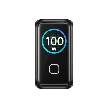 UNITEK Caricabatterie GaN con display 100W 3xUSB-C 1xUSB-A PD3.0 QC4.0 nero