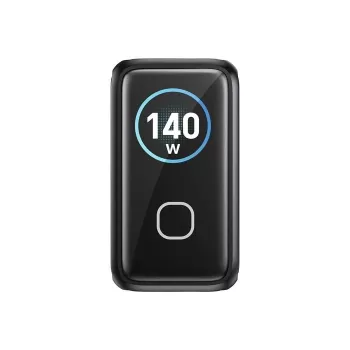 UNITEK Caricabatterie GaN con display 140W 3xUSB-C 1xUSB-A PD3.0 QC4.0 nero