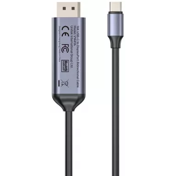 UNITEK Cavo USB-C a DisplayPort bidirezionale 16K 80Gbps HDR 1,8m