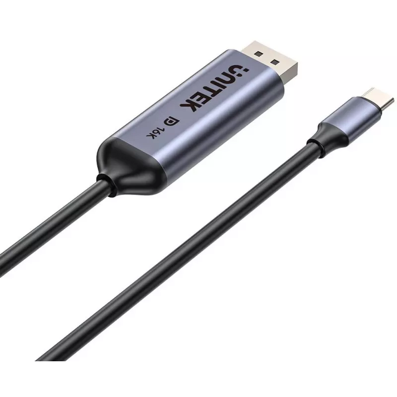 UNITEK Cavo USB-C a DisplayPort bidirezionale 16K 80Gbps HDR 1,8m