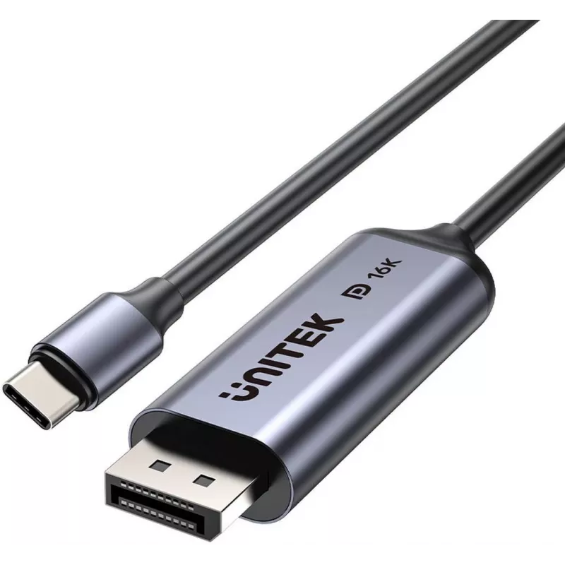 UNITEK Cavo USB-C a DisplayPort bidirezionale 16K 80Gbps HDR 1,8m