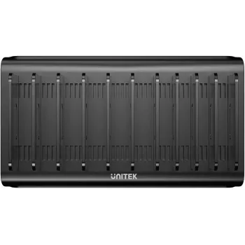 UNITEK Stazione di ricarica intelligente 10 porte USB-A/USB-C 120W PD 3.0 nero