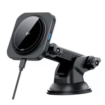 ESR HaloLock Supporto auto magnetico MagSafe per cruscotto con ricarica wireless Qi2 15W nero