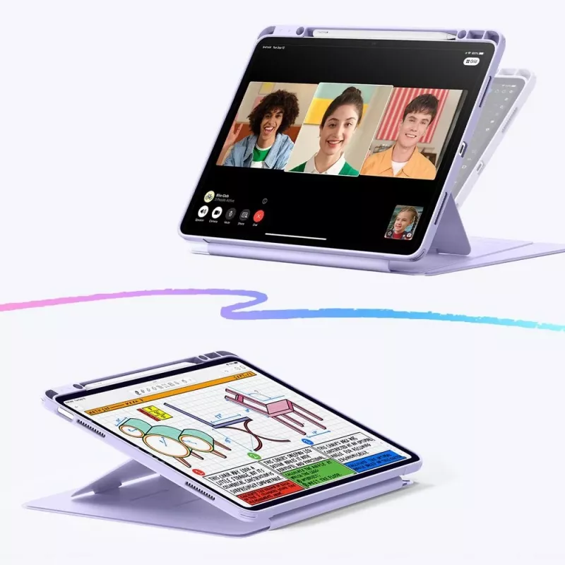 ESR Flip Hybrid Custodia per iPad Air 13 pollici (M2 2024) - viola