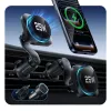 ESR Omnilock CryoBoost Supporto auto magnetico MagSafe per bocchetta d'aria con ricarica wireless 25W Qi2.2 nero