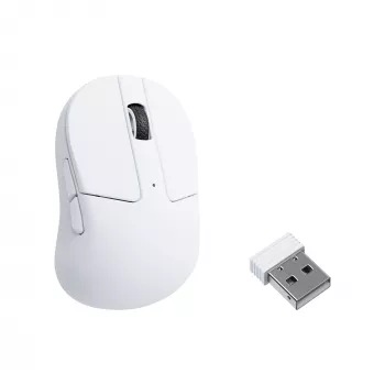 Keychron M4-A24 PixArt 3950 8K mouse gaming wireless bianco