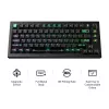 Keychron L5W-W1 Lemokey Magnetic Cyber tastiera gaming 75% a effetto Hall