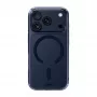 LAUT Crystal Fluro Case per iPhone 17 Pro, Clear Midnight, compatibile MagSafe