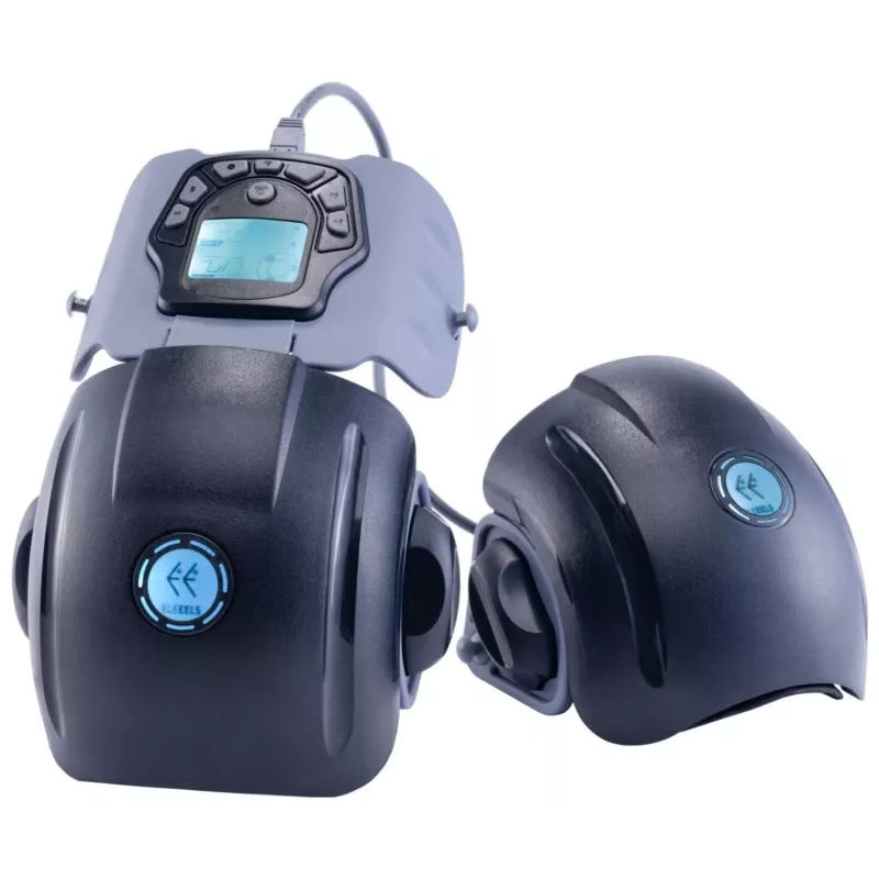 Eleeels R1 Percussion Massager per ginocchia, gomiti, spalle - 4 accessori, 3 velocità, USB-C