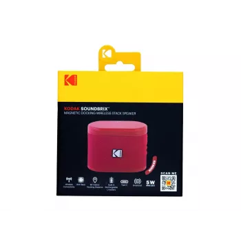 KODAK SoundBrix altoparlante wireless impilabile Reverb Red