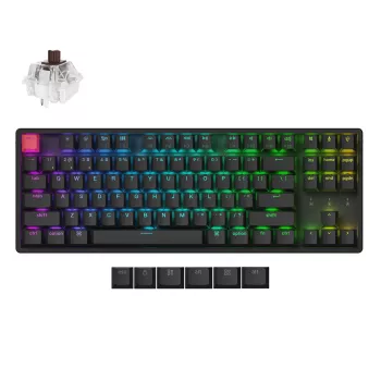 Keychron K8X-J3 80% TKL Brown Switch RGB Hot-Swap nero