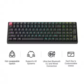 Keychron K4X-J1 96% Red Switch RGB Hot-Swap Tastiera meccanica