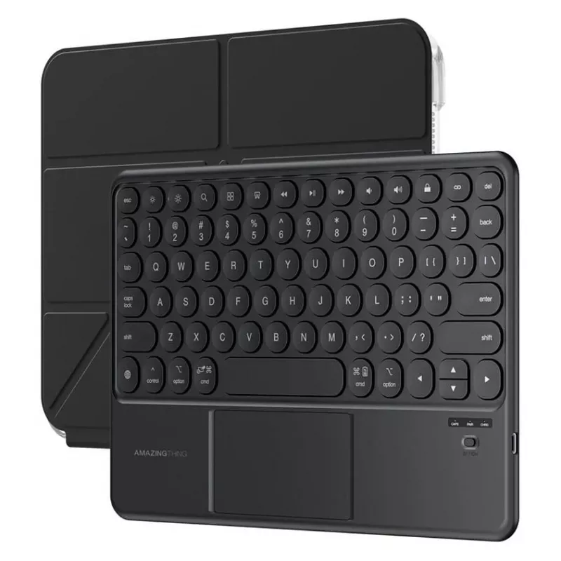 AMAZINGTHING Minimal Case Keylite Combo Custodia con tastiera per iPad Air 13 M3/M4 (2025/2026) - Nero
