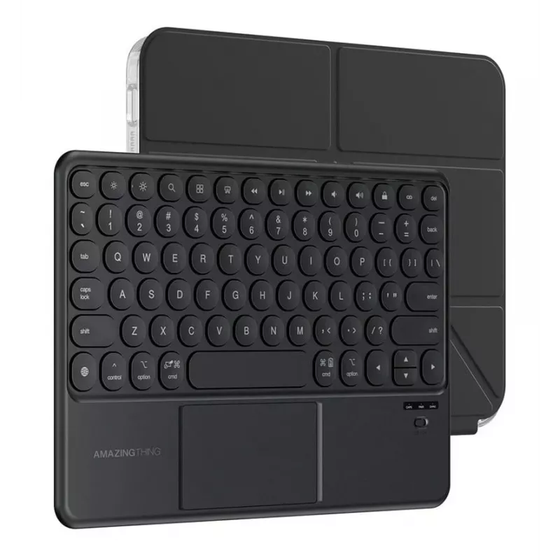 AMAZINGTHING Minimal Case KeyLite Combo Custodia con tastiera per iPad Air 11 M2/M3/M4 (2024/2025/2026) - Nero