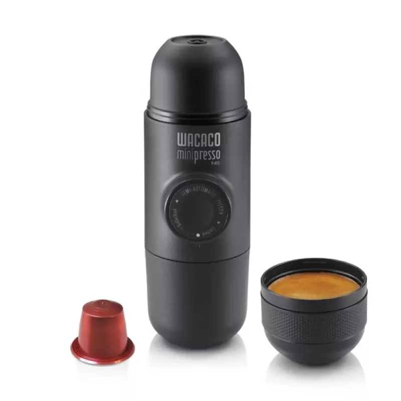 WACACO Minipresso NS macchina per espresso portatile per capsule Nespresso, nero
