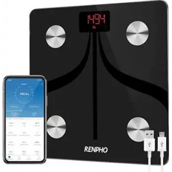 Renpho bilancia da bagno smart con app - nero (ES-30M-US)