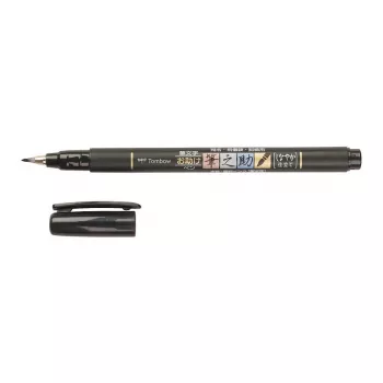 Tombow Fudenosuke pennarello a punta morbida nero