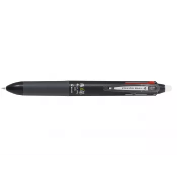 PILOT PEN FriXion Ball 4 penna gel cancellabile 4-in-1 corpo nero 0,5 mm extrafine