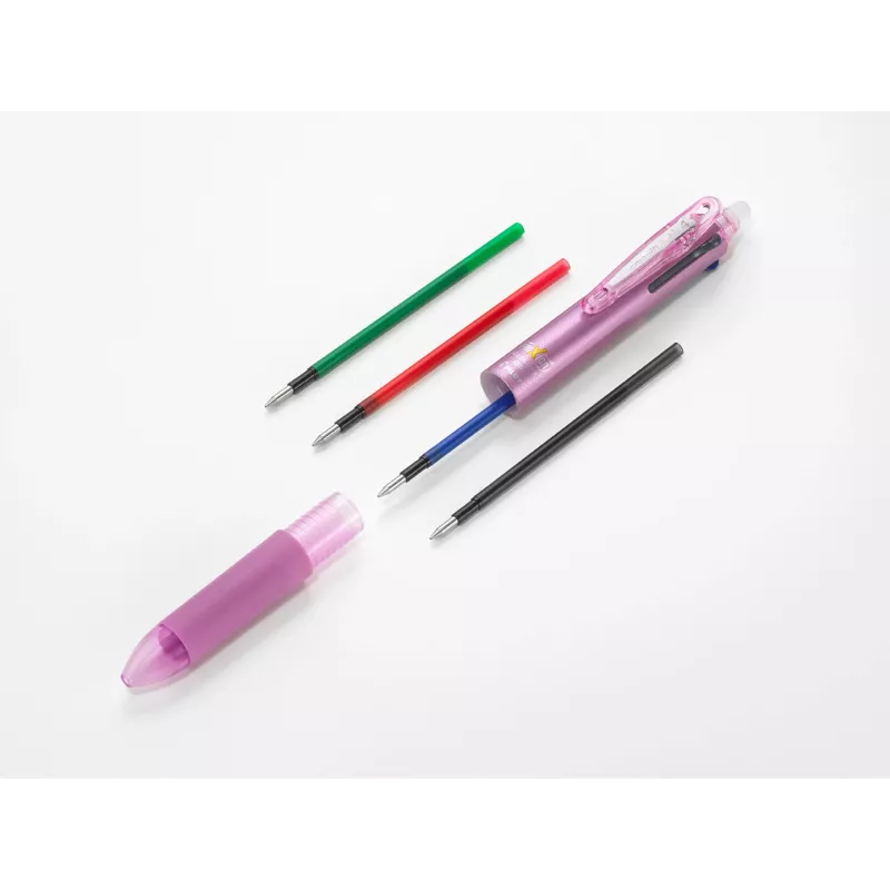 PILOT PEN FriXion Ball 4 penna gel cancellabile 4-in-1 corpo nero 0,5 mm extrafine