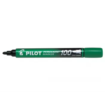 Pilot Pen 100 pennarello permanente verde 1,0 mm