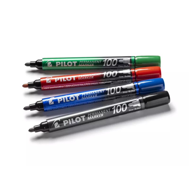 Pilot Pen 100 pennarello permanente verde 1,0 mm