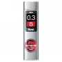 Pentel Ain Stein mine meccaniche - B - grigio - 0,3 mm - 60 mm - 15 pezzi
