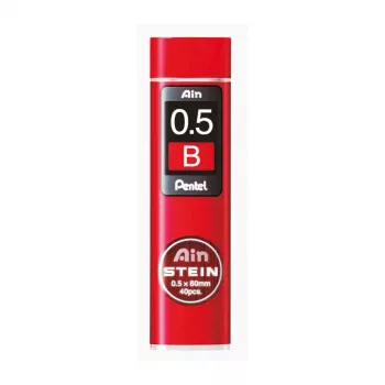 Pentel C275-BO Super Hi-Polymer confezione di ricarica mine - rosso - 0,5 mm - 40 mine - box