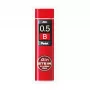 Pentel C275-BO Super Hi-Polymer confezione di ricarica mine - rosso - 0,5 mm - 40 mine - box