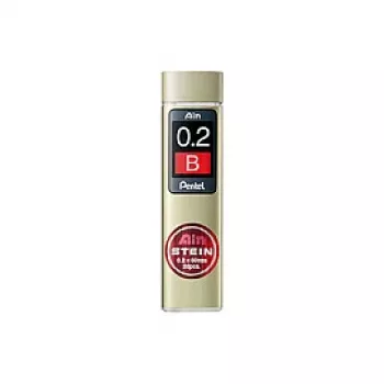 Pentel Ain Stein mina per matita meccanica 0,2 mm durezza B 20 mine nero