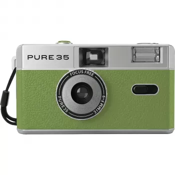 KODAK Pure 35 verde fotocamera usa e getta 35 mm ISO 400 27 scatti flash integrato