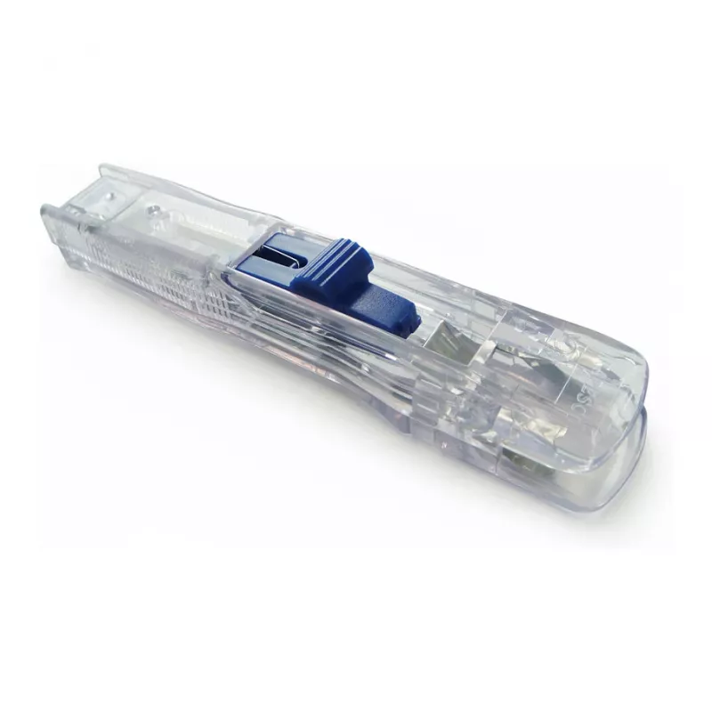 Rapesco Supaclip 40 dispenser - trasparente - 40 fogli - clip in acciaio inox - 8 clip incluse