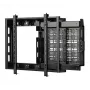 B-TECH BT7883/B supporto a parete per schermo piatto con ripiano AV estraibile, VESA 600x400, 70 kg, nero