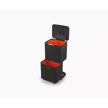 Joseph Joseph Totem Max 60L contenitore rifiuti e riciclo nero