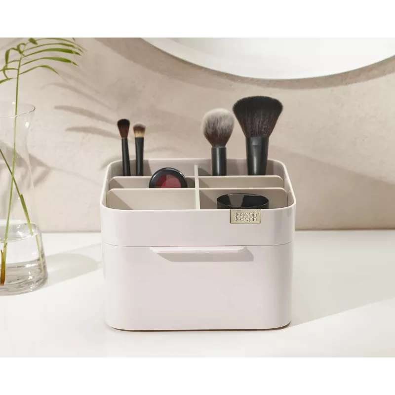 Set Joseph Joseph Viva Make Me Up: organizer cosmetico con cassetto magnetico e specchietto da borsa 2-in-1 (75007)